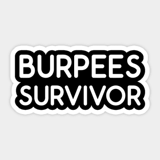 Burpees Survivor Sticker